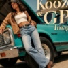 Denim outfit try-on image turned into a fashion campaign poster with Koozee GPT Image 2.5