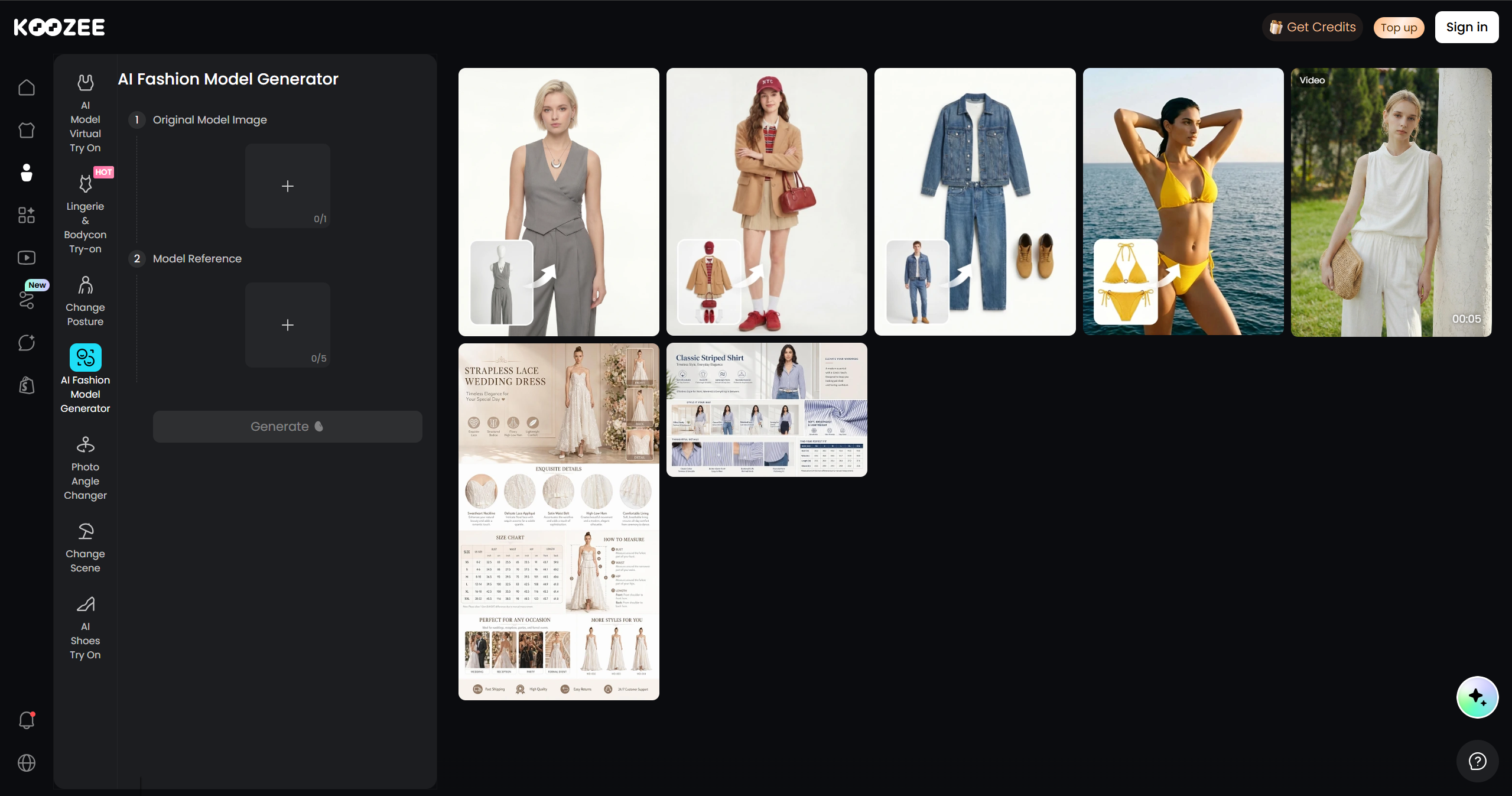 Top AI Clothes Changer - Koozee