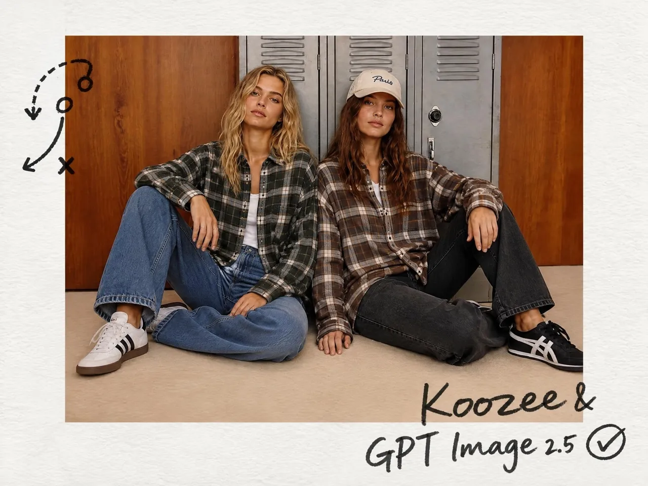 Fashion campaign poster created for a clothing brand with Koozee GPT Image 2.5