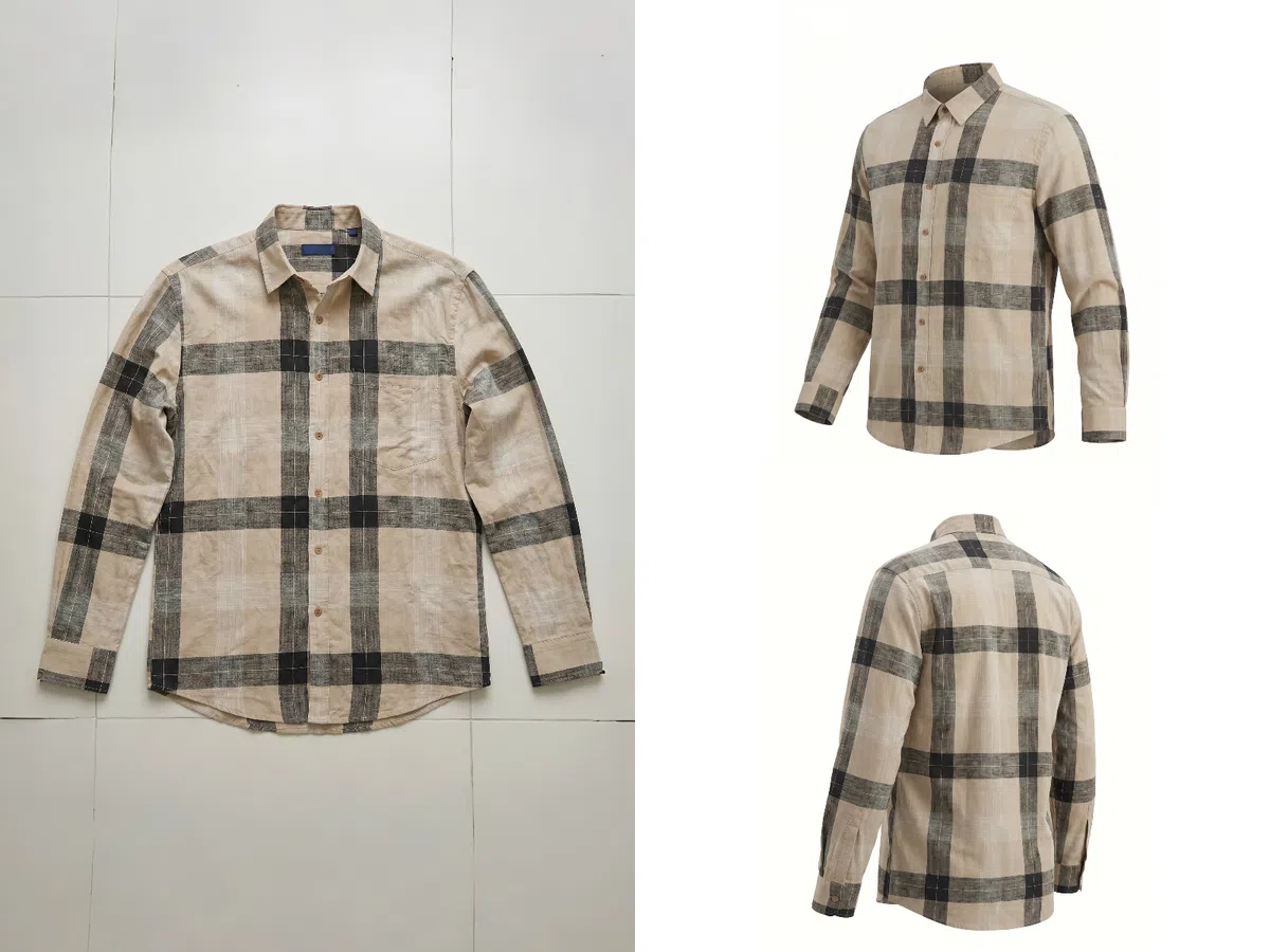 KOOZEE generating front, back, and side ghost mannequin images from clothing photos
