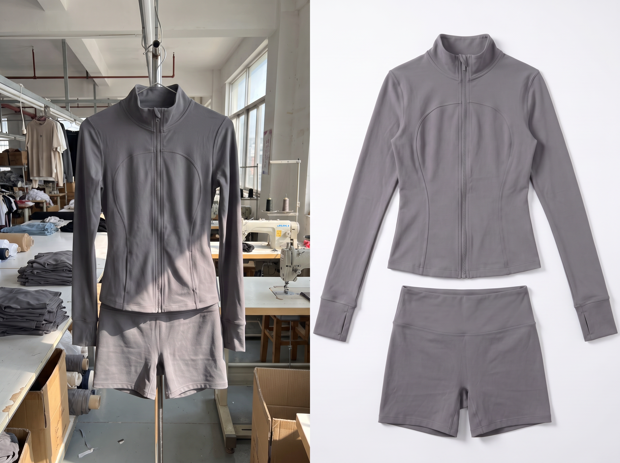 Extrae ropa de la imagen de una fábrica textil