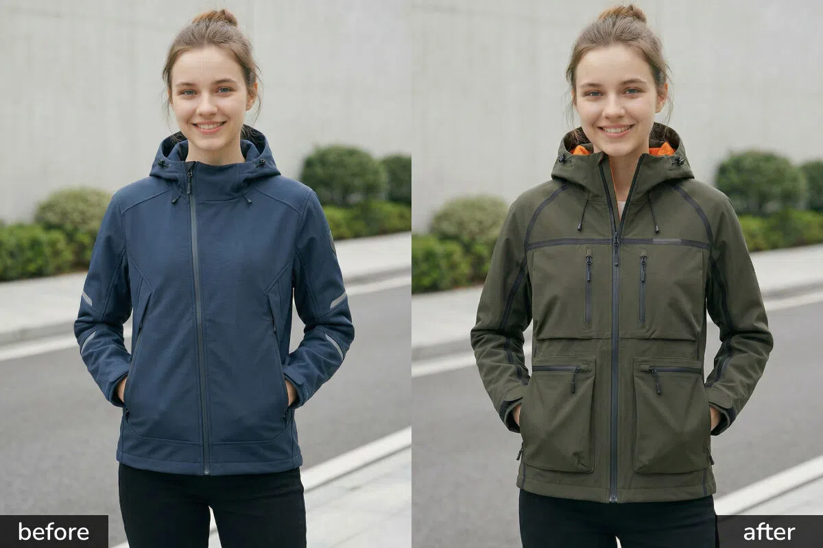 ai replacement model clothing renderings display