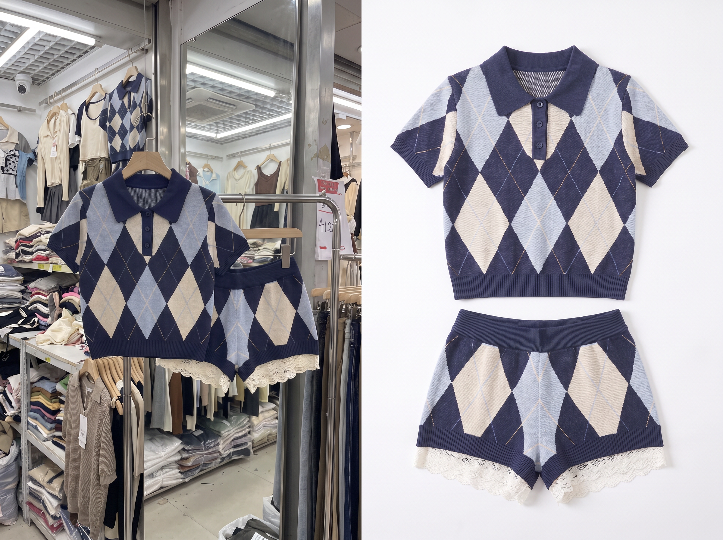 Extraer ropa de una imagen de tienda mayorista