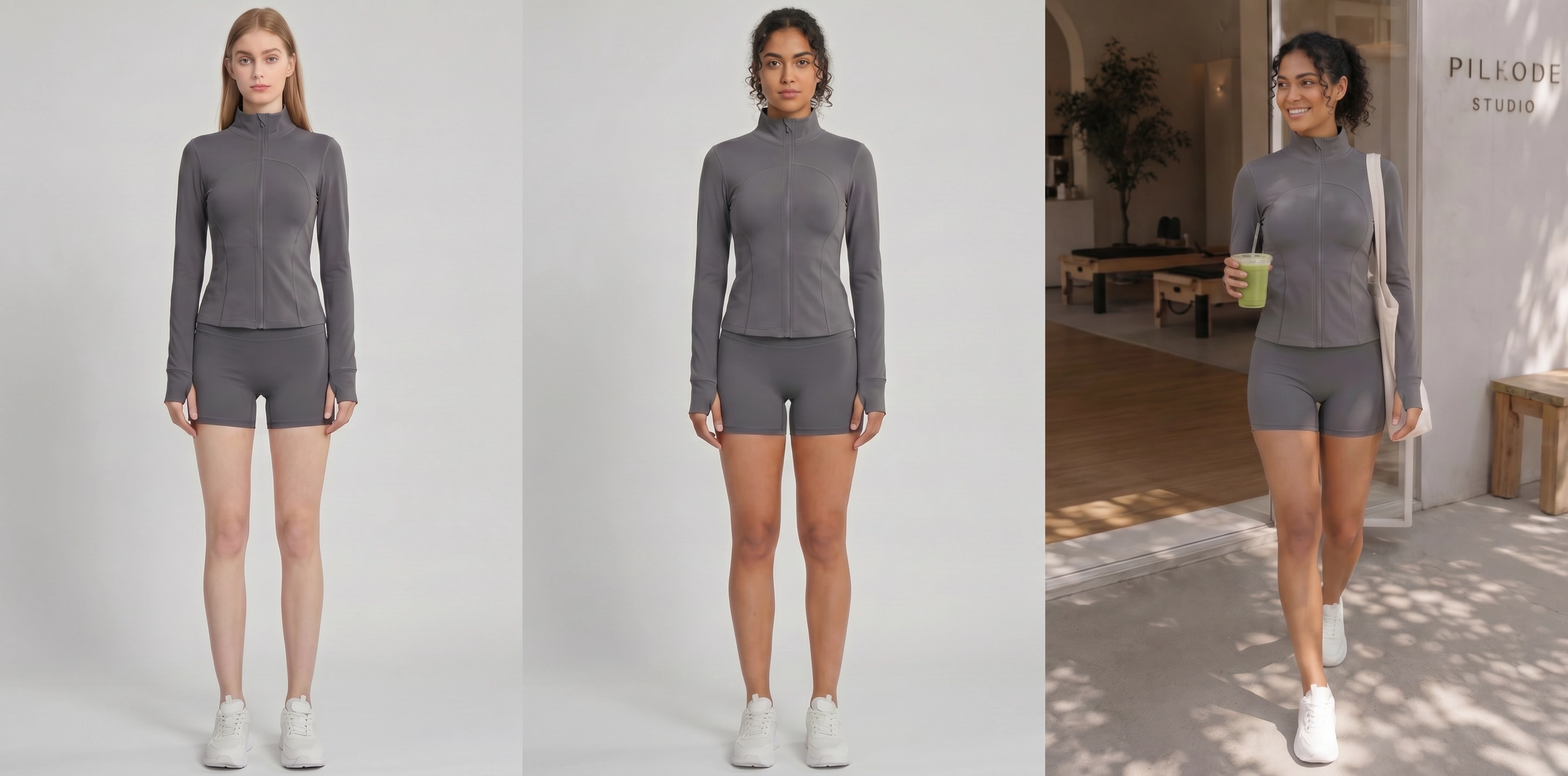 Koozee AI fashion models, virtual try-on, and background generation for apparel content