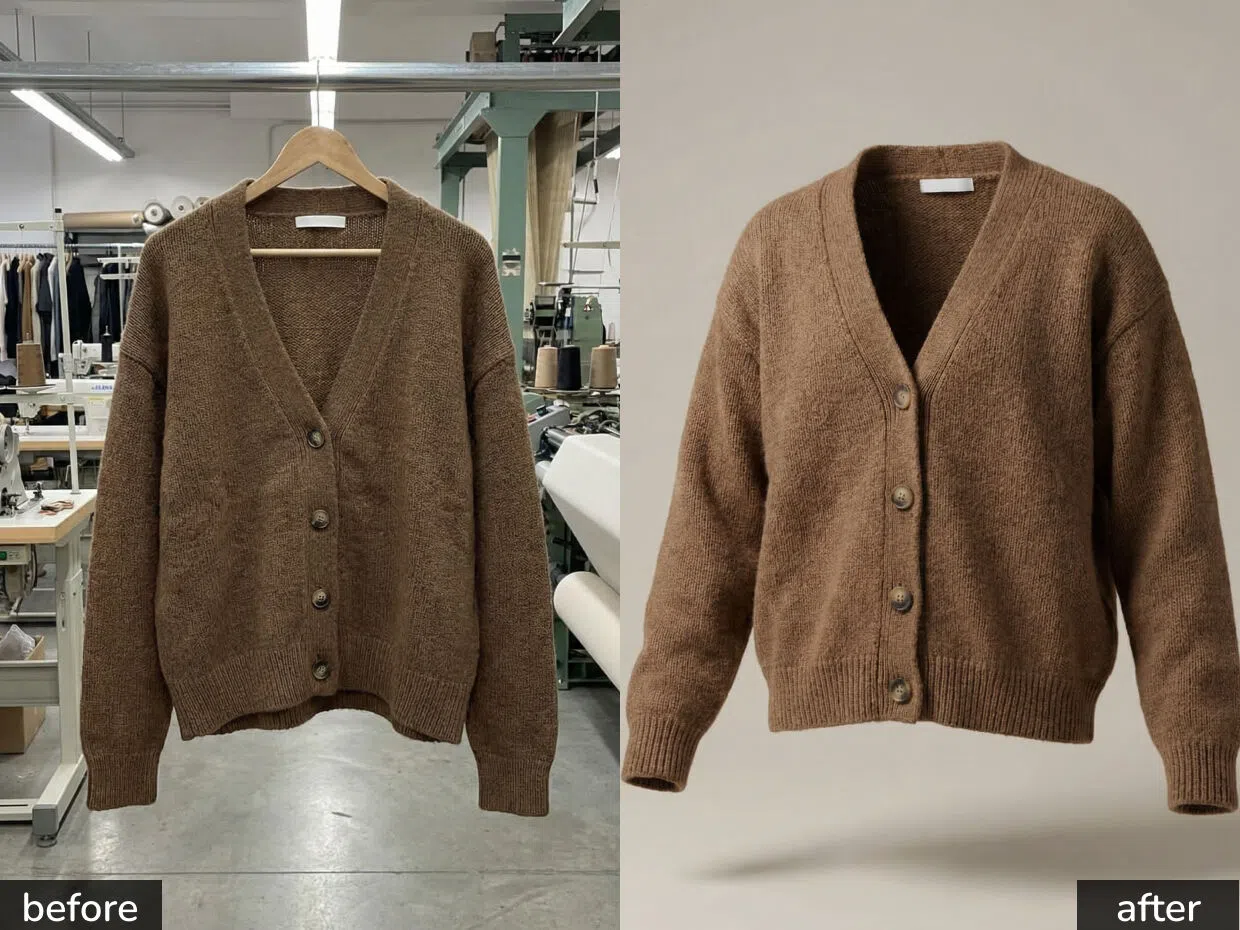 clothing ghost mannequin image generated by KOOZEE AI