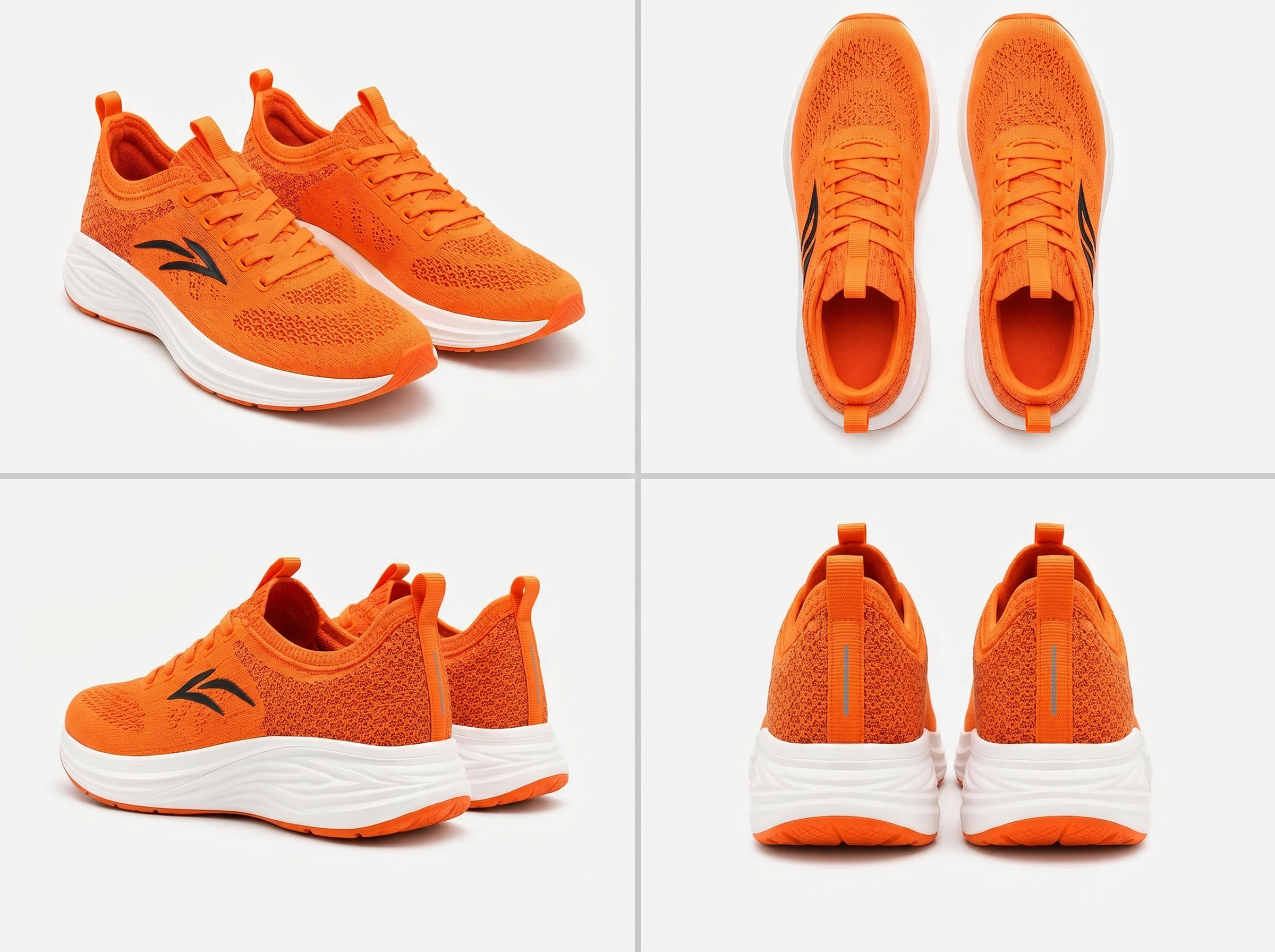 Extracted shoe images used for ad creatives, social media posts, and event banner designs