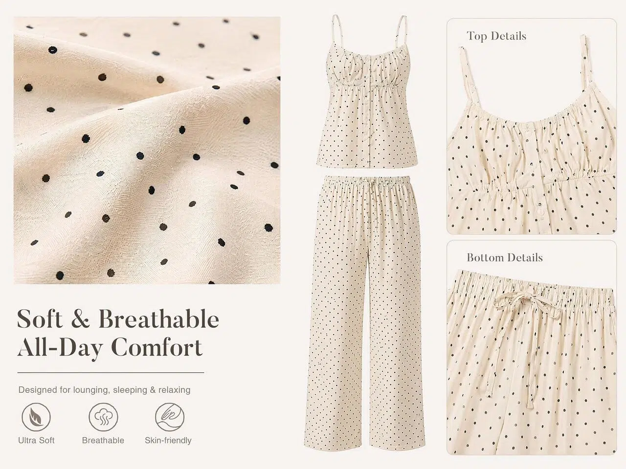 Fabric and construction detail image generated by Koozee for an Amazon clothing listing
