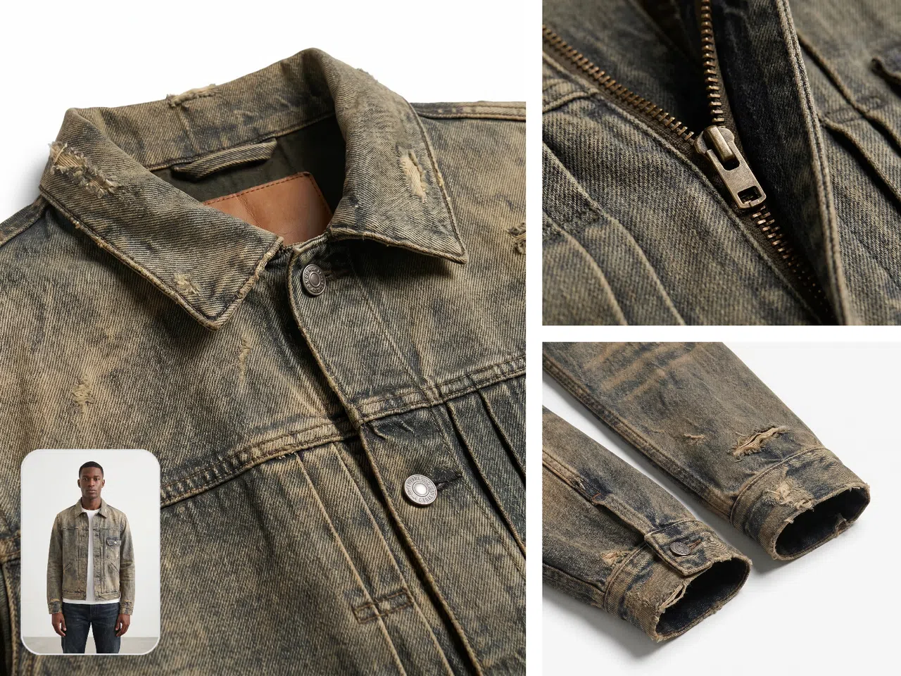 Fashion ecommerce seller using KOOZEE to create product detail page close-up shots
