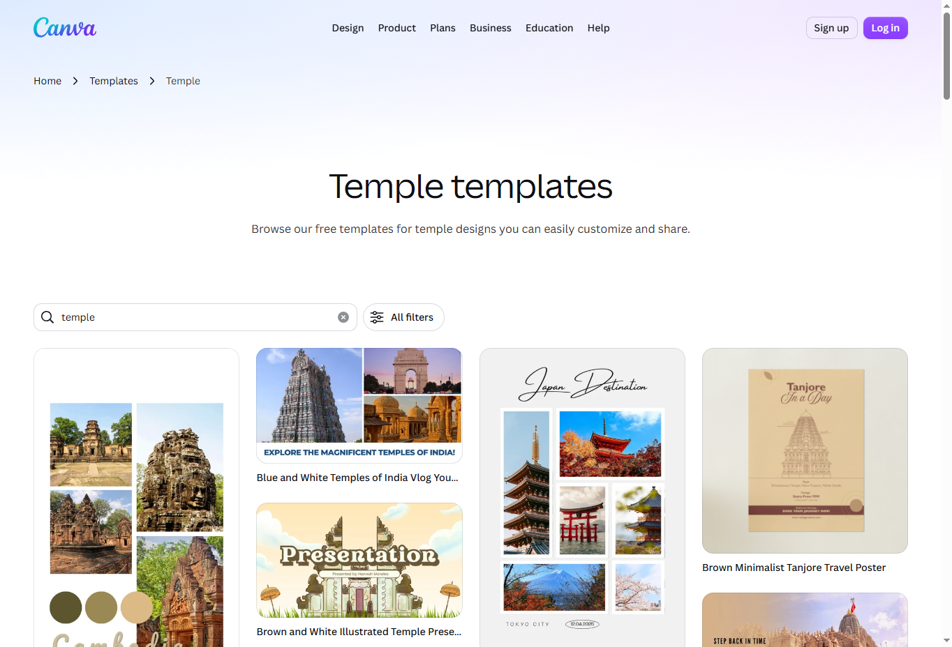 Use Canva Templates