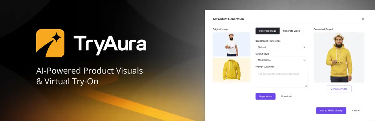 WooCommerce Virtual Try-on Plugin - TryAura