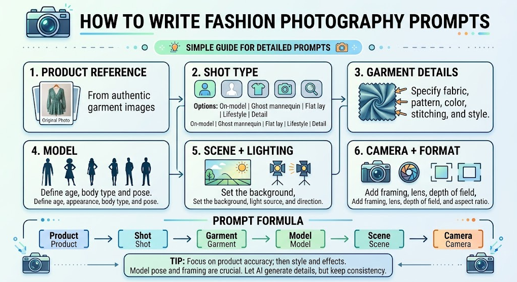 teps to Use the Formula Fashion Photography Prompts Writing