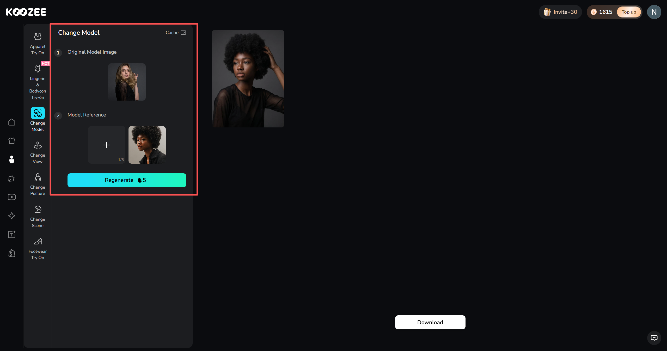 How to Change Model with Koozee