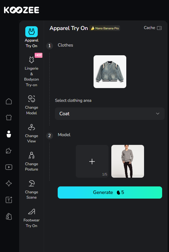 Upload the Model Eeference Image