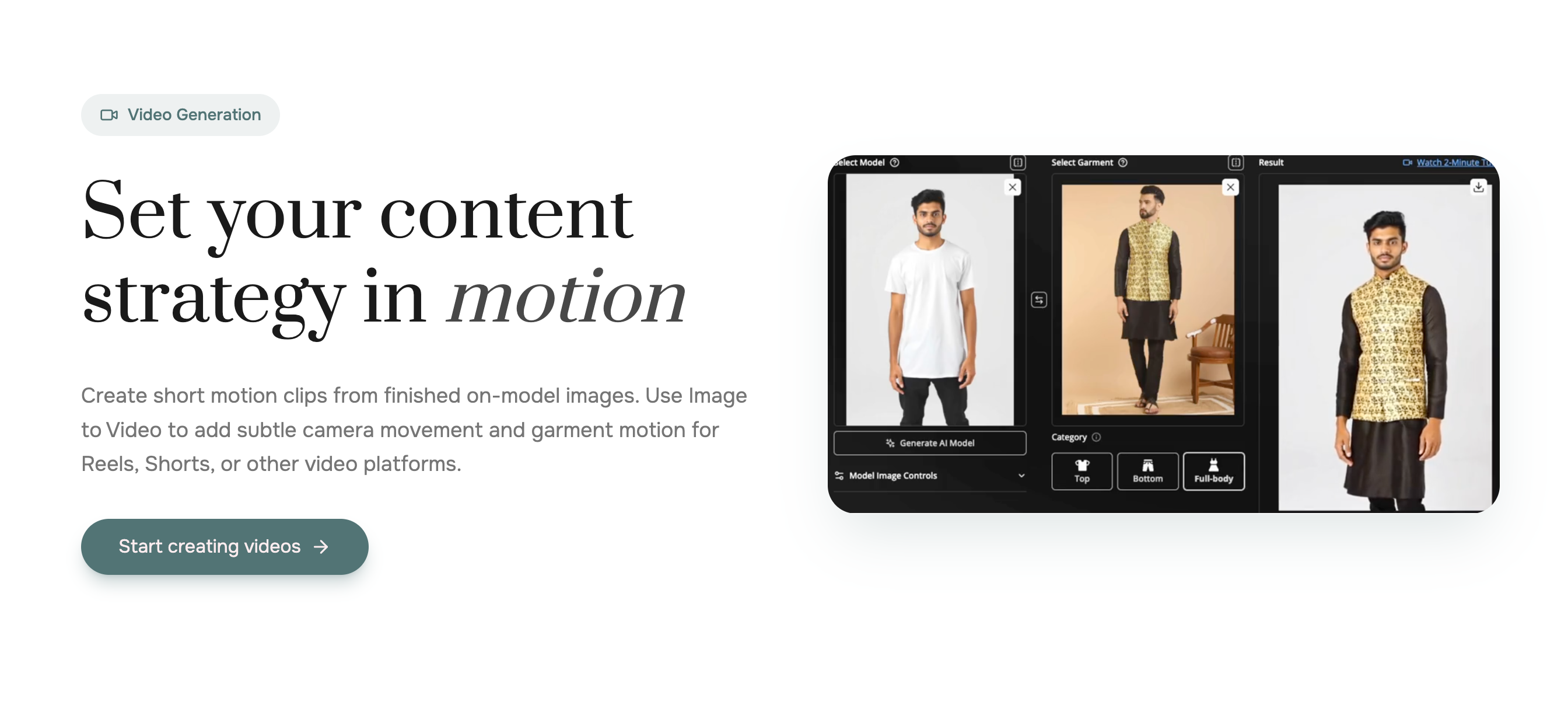 Best AI fashion video generator for ecommerce - FASHN.ai