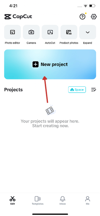 Create New Project