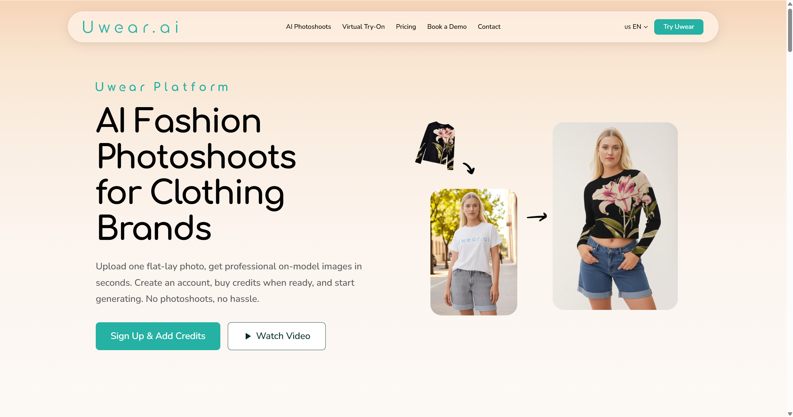 Best AI Fashion Model Generator - Uwear