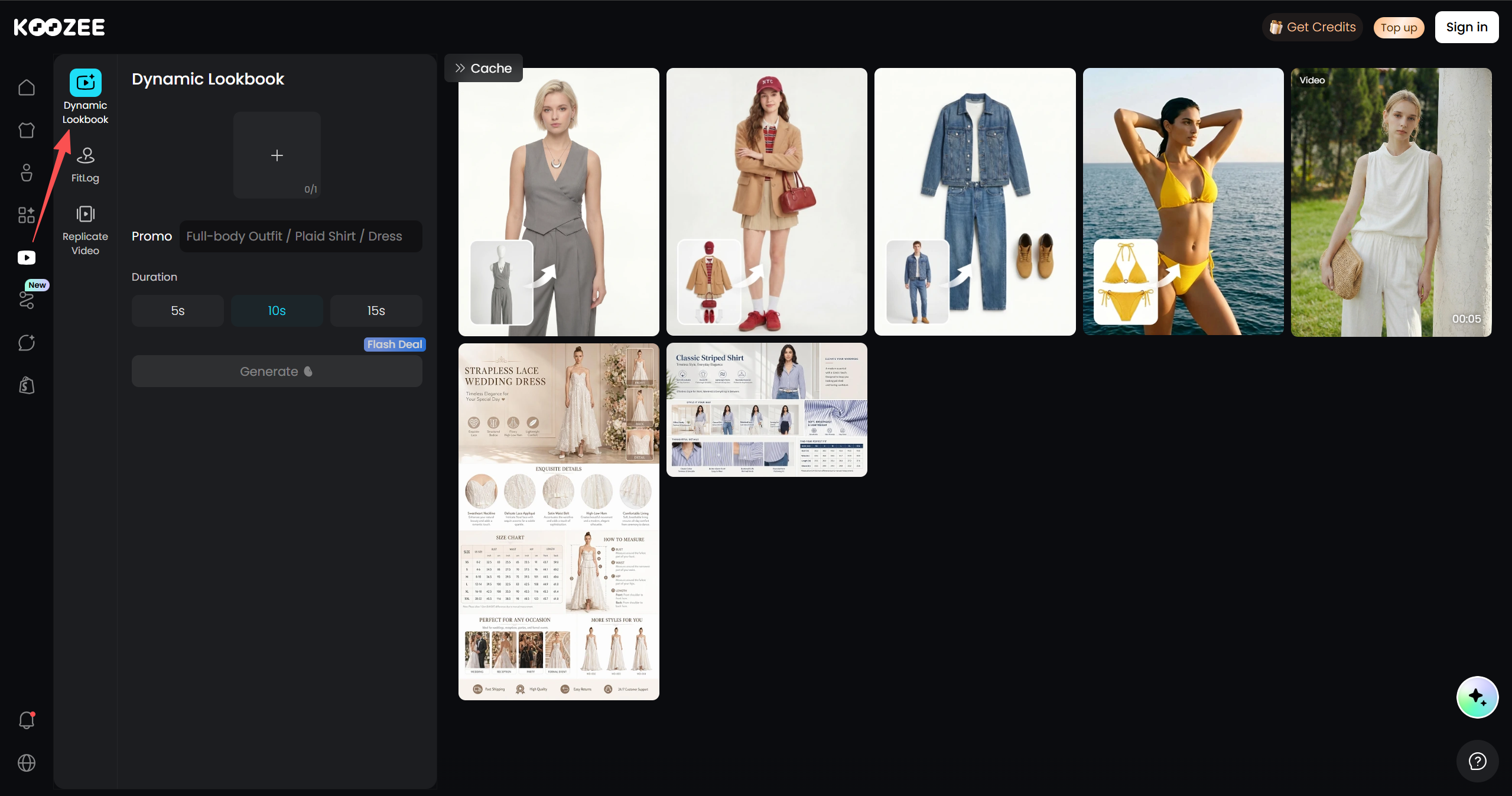 Use Koozee to Create Clothing Fashion Video
