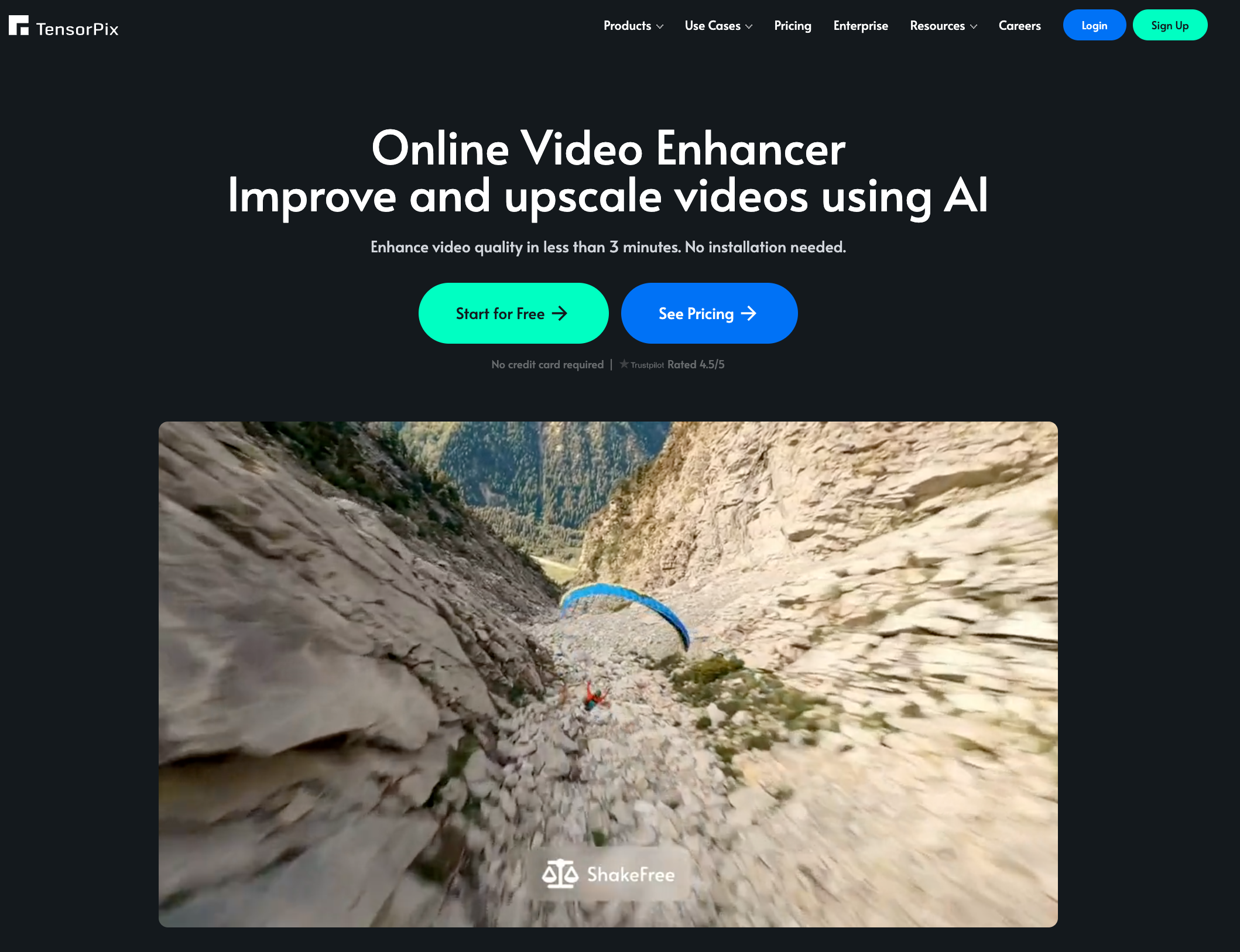 TensorPix AI video enhancer for browser-based batch video upscaling