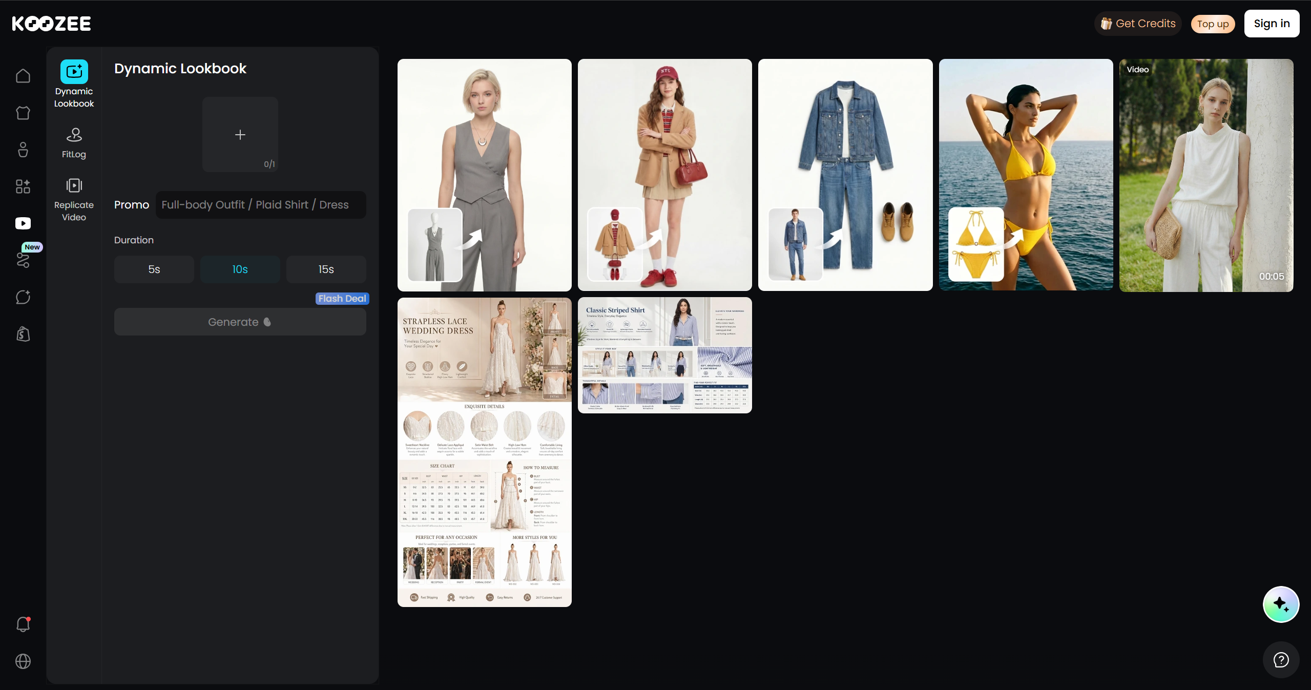Turn Flat Lay Photos into Walking Videos with Koozee