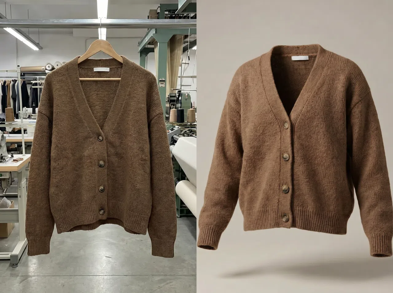Clothing factory using KOOZEE to generate ghost mannequin images for a wholesale product catalog