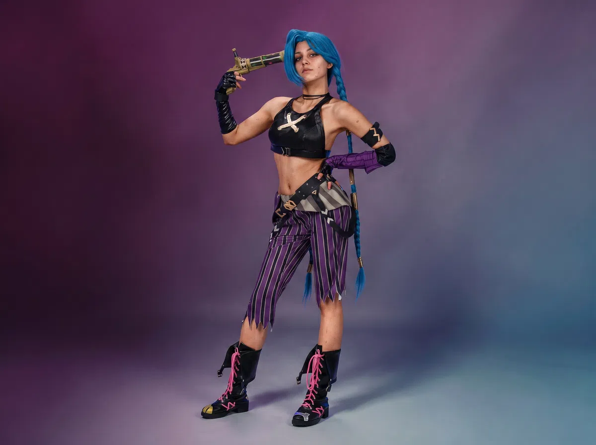 Resultado natural y realista de prueba cosplay con IA