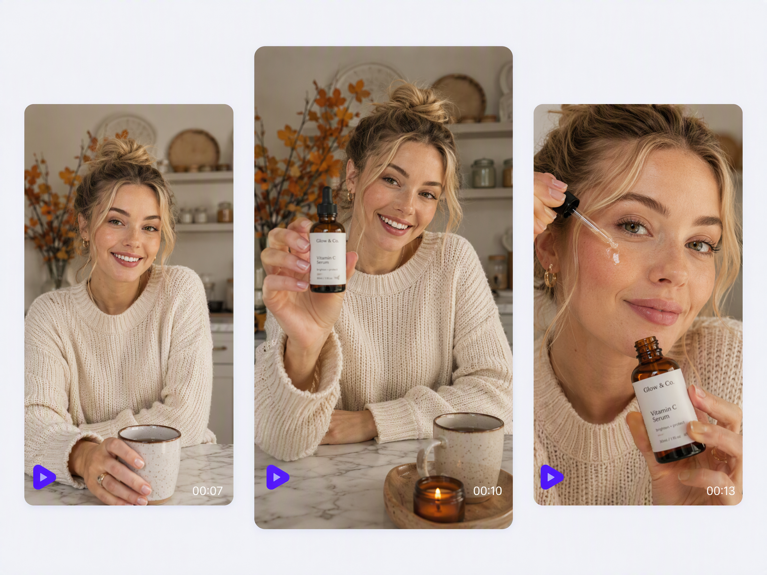 RoboNeo AI video generator skincare UGC ads