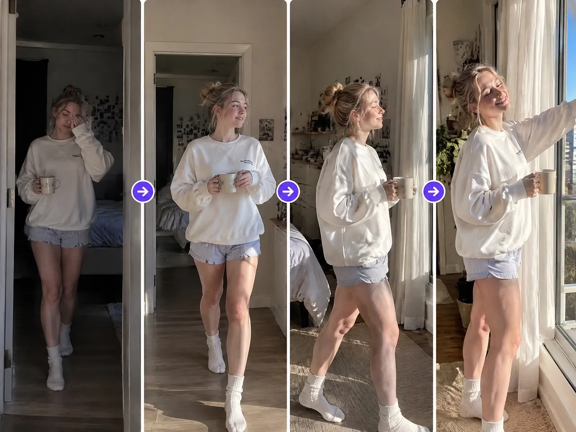 RoboNeo AI video generator seamless transitions