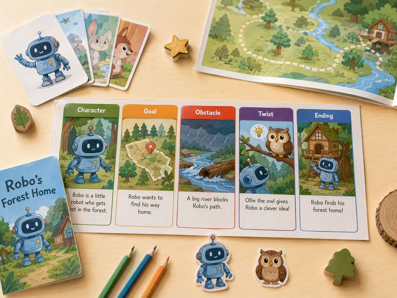 AI story generator kids storyboard