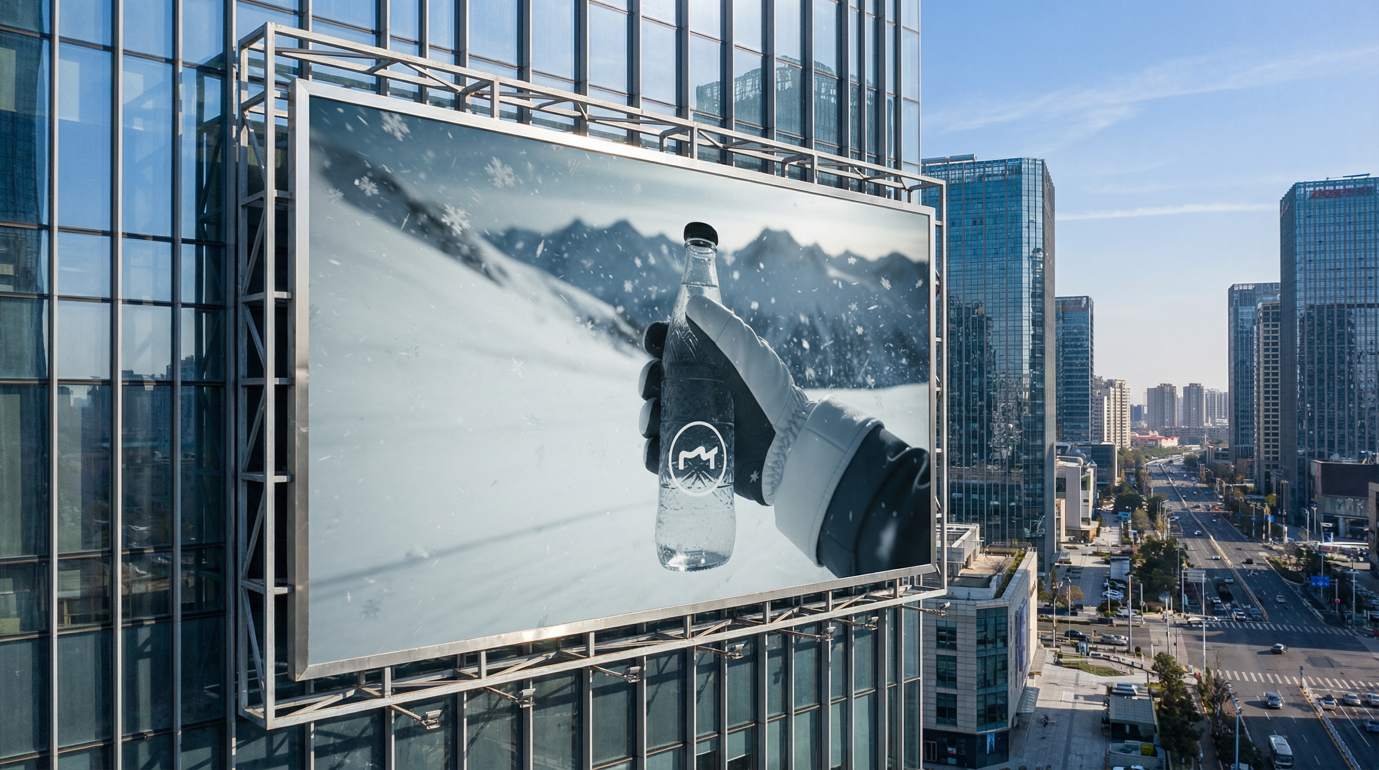 大楼上的巨大广告牌