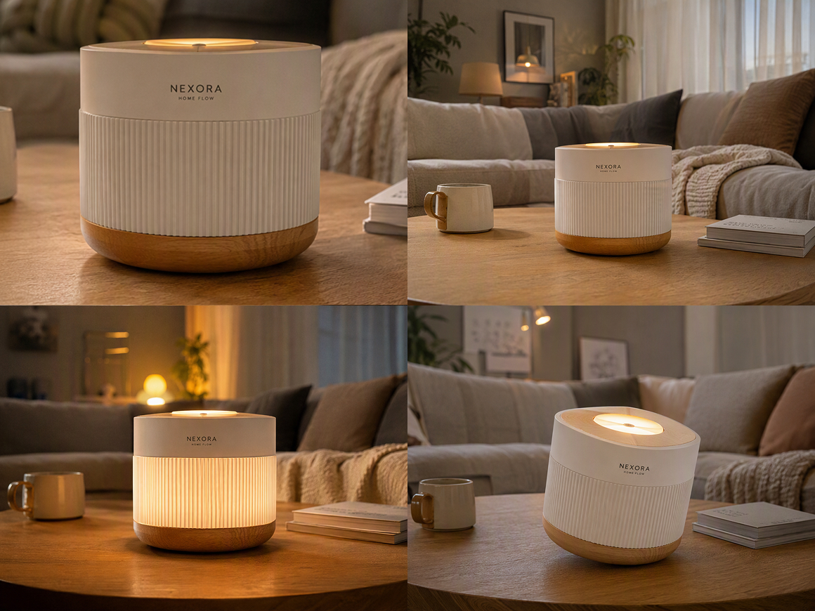 RoboNeo AI Nexora Home Diffuser Product Ad