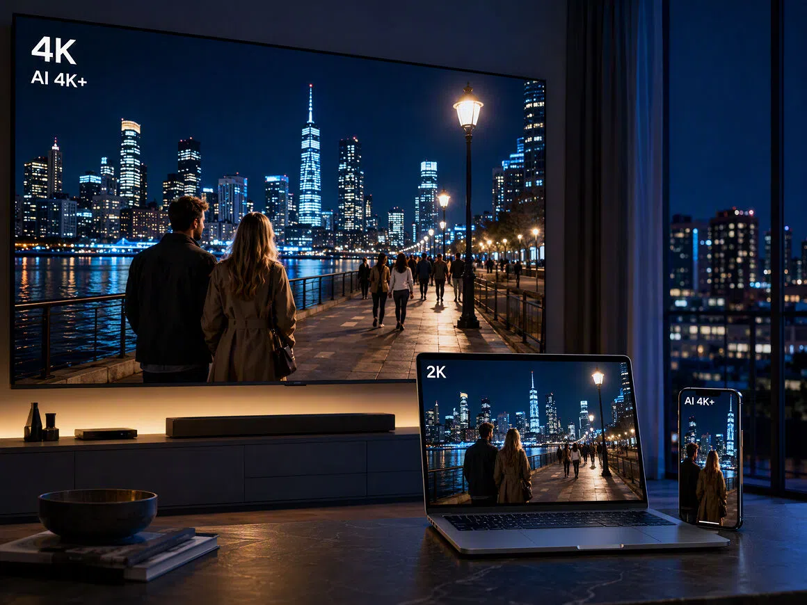 AI 4K+ image enhancement across devices