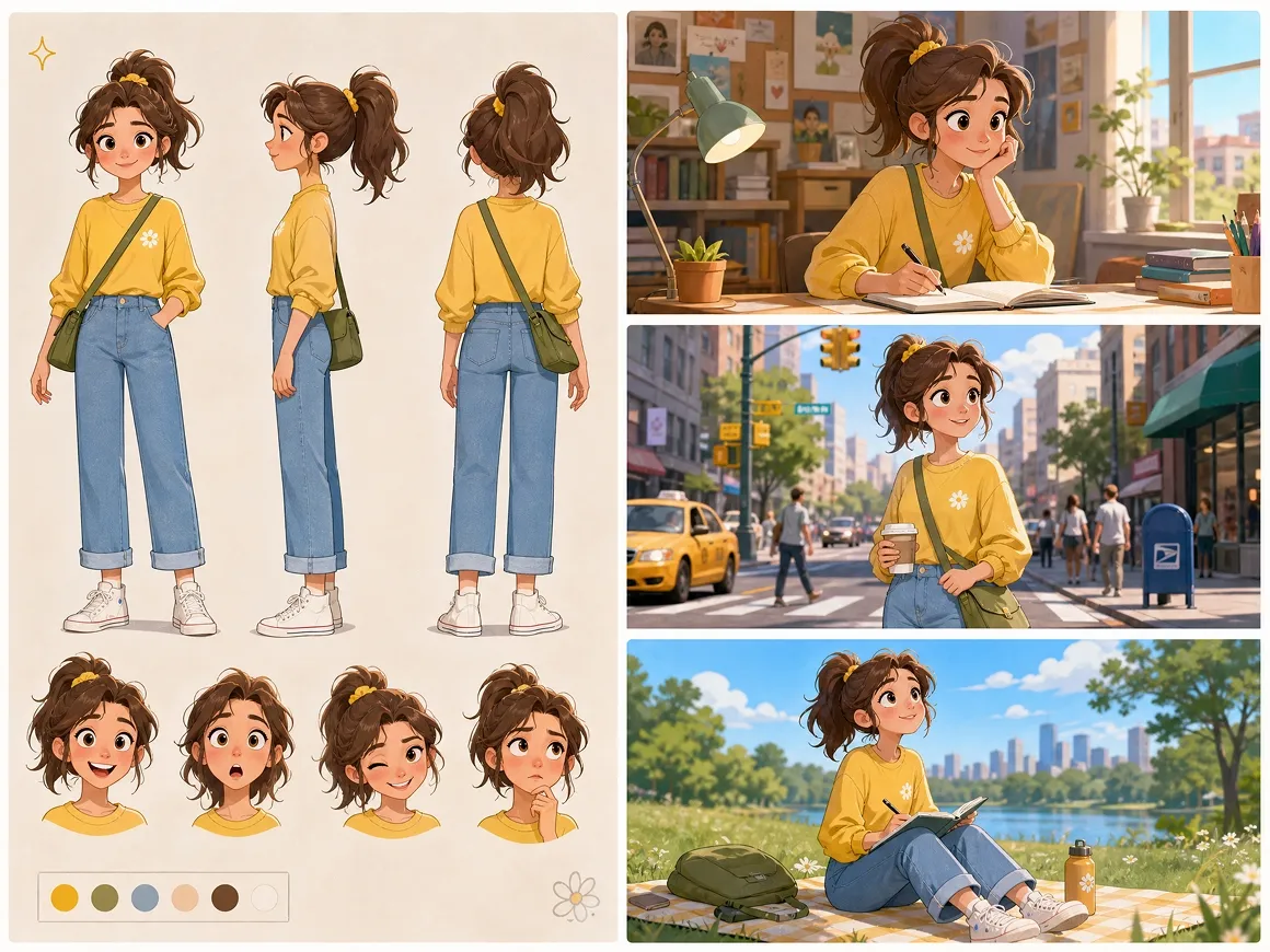 RoboNeo AI character generator consistent scenes