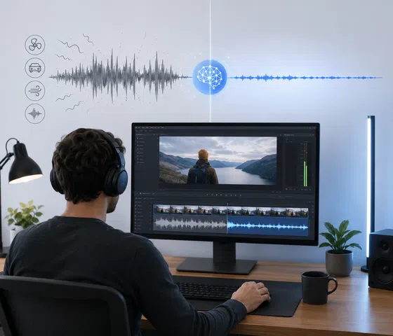 AI video noise reduction for cleaner audio