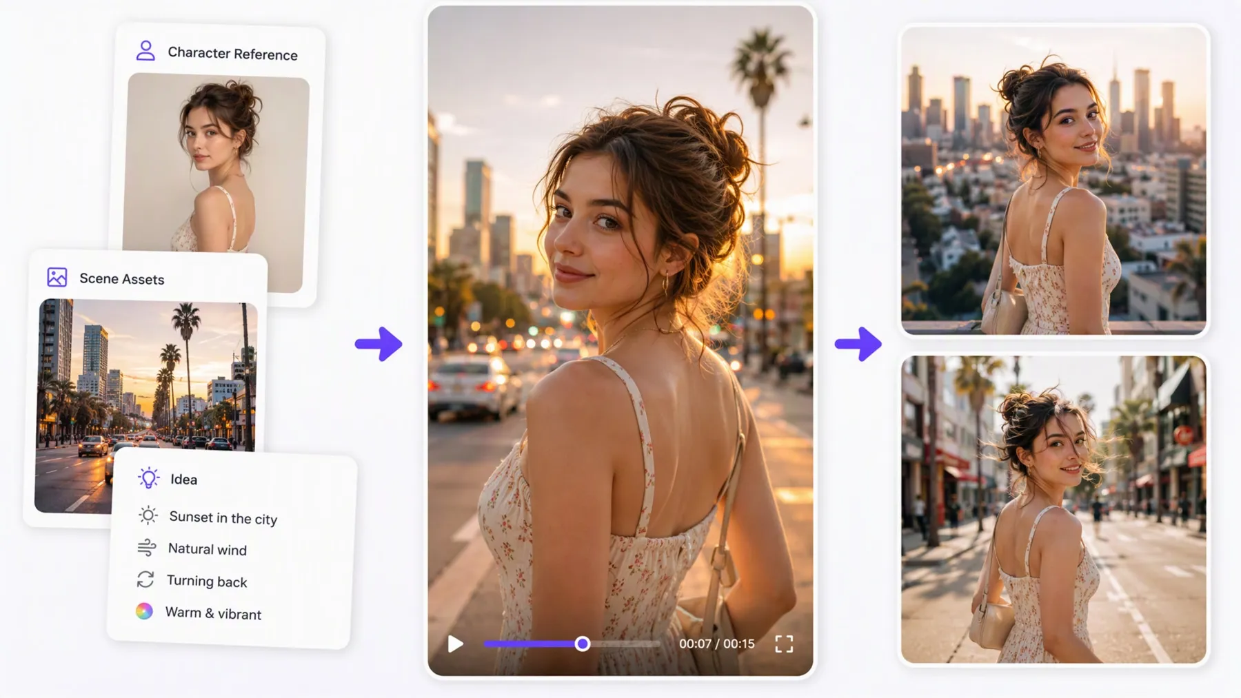 RoboNeo AI video generator character reference
