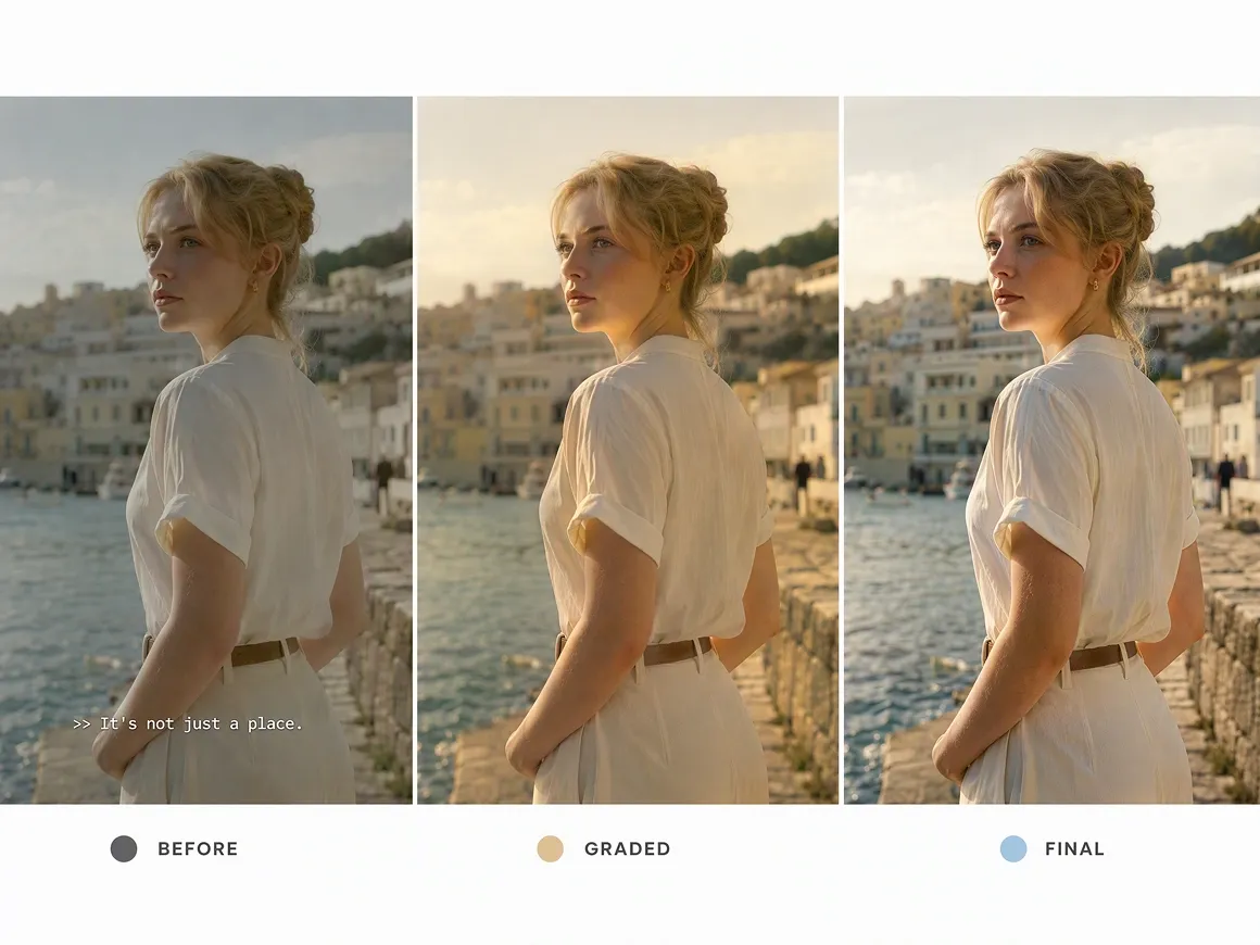 RoboNeo AI video editor color grading