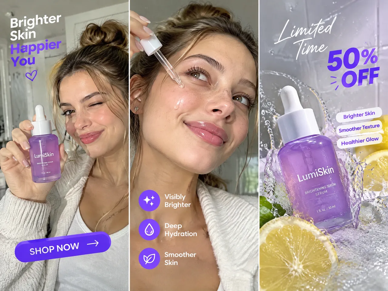 RoboNeo AI LumiSkin Brightening Serum Ad