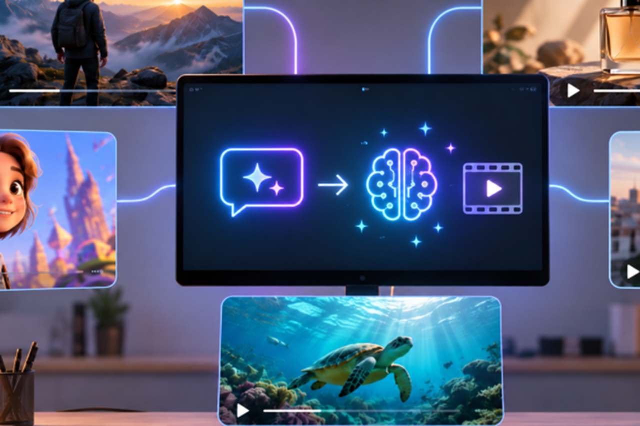 AI text to video generator workflow