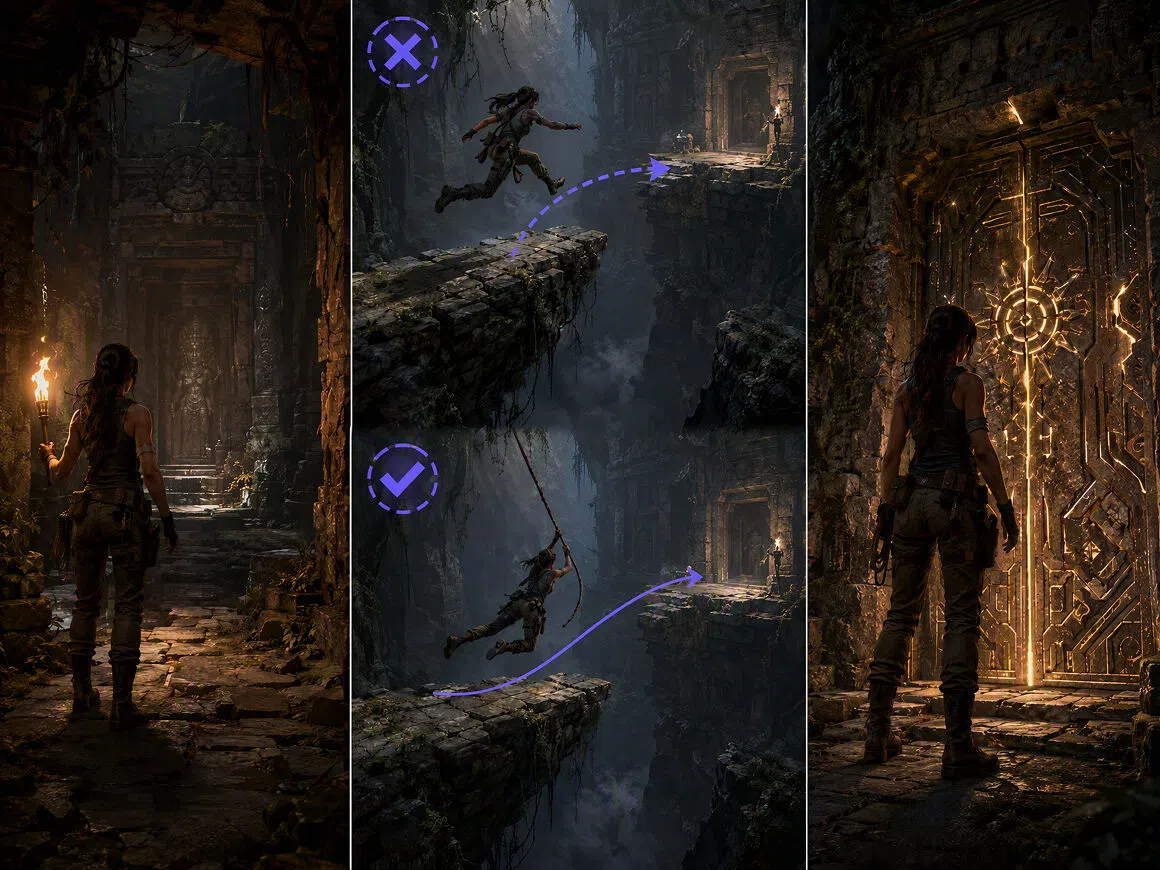 AI scene generator action traversal scene