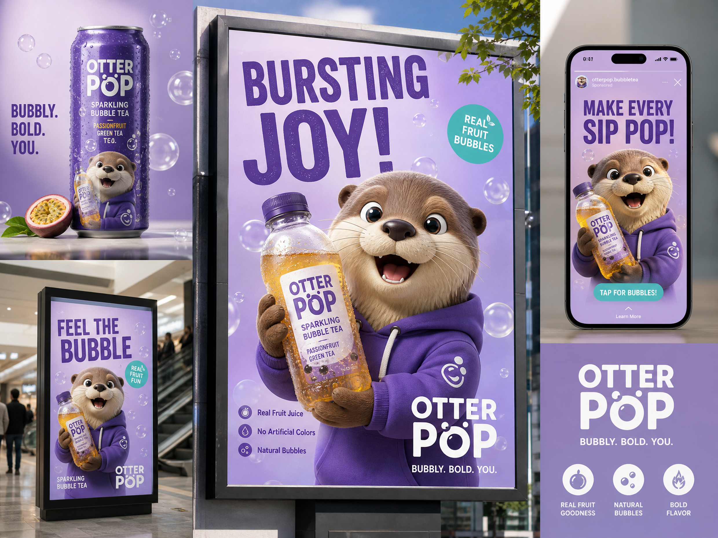 Otter Pop Sparkling Bubble Tea Ads