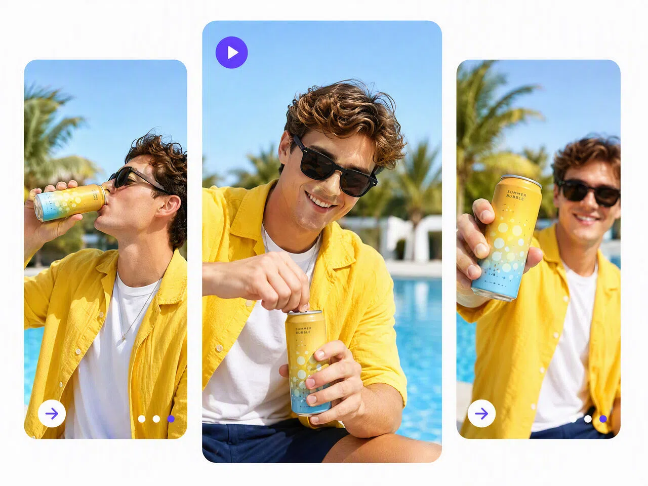 Summer Bubble Drink Product Video