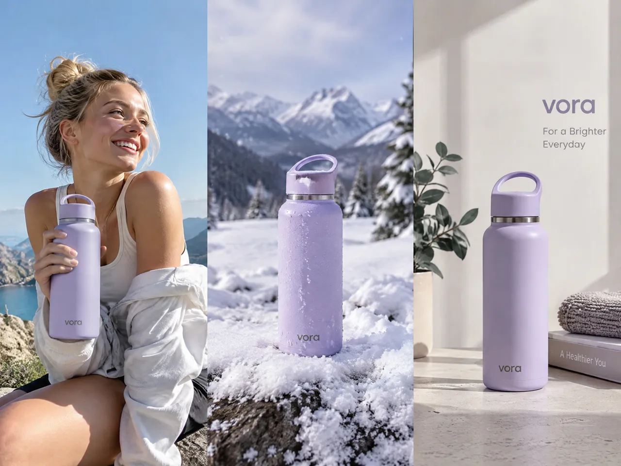 RoboNeo AI Vora Water Bottle Product Ad
