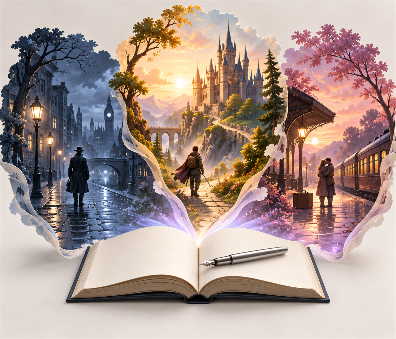 AI models writing different story genres