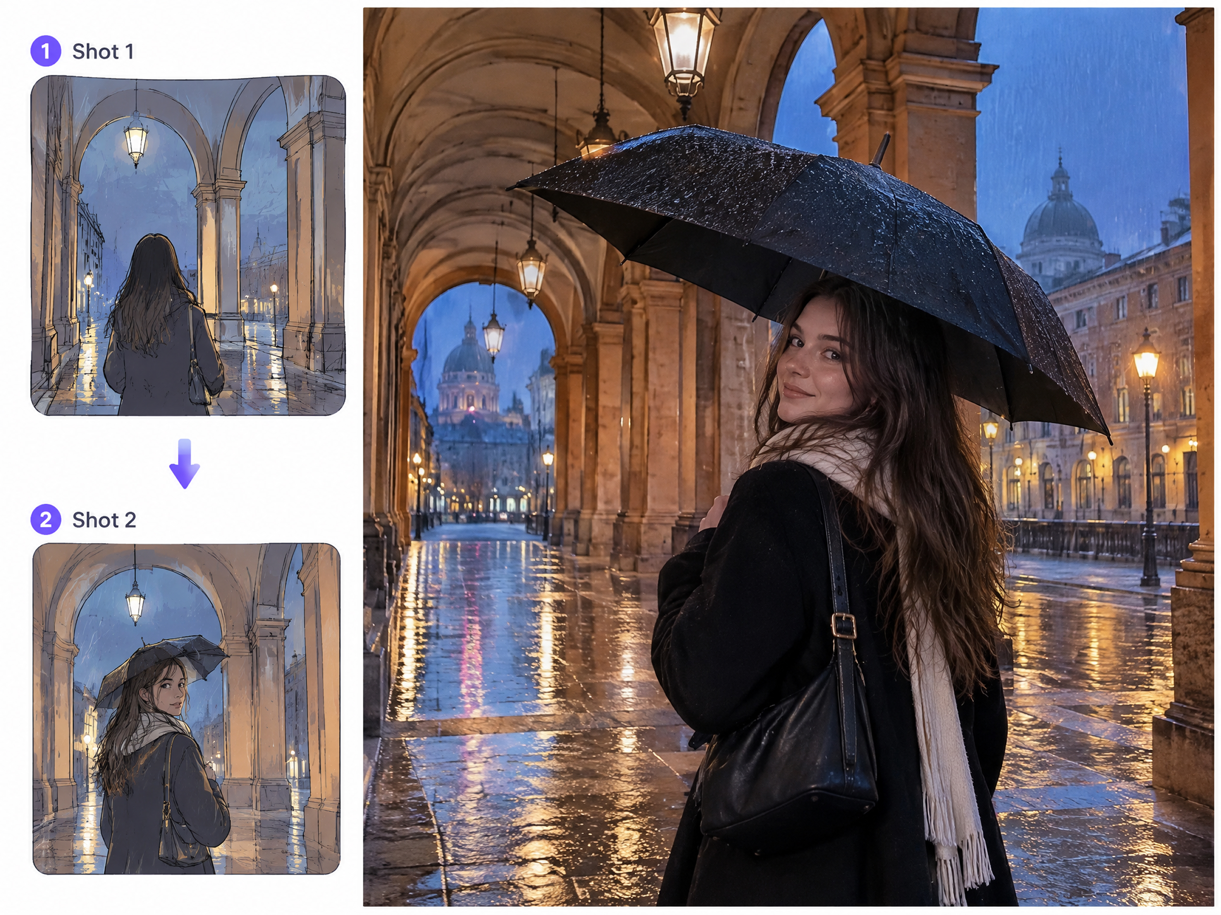 RoboNeo AI video generator storyboard to scene