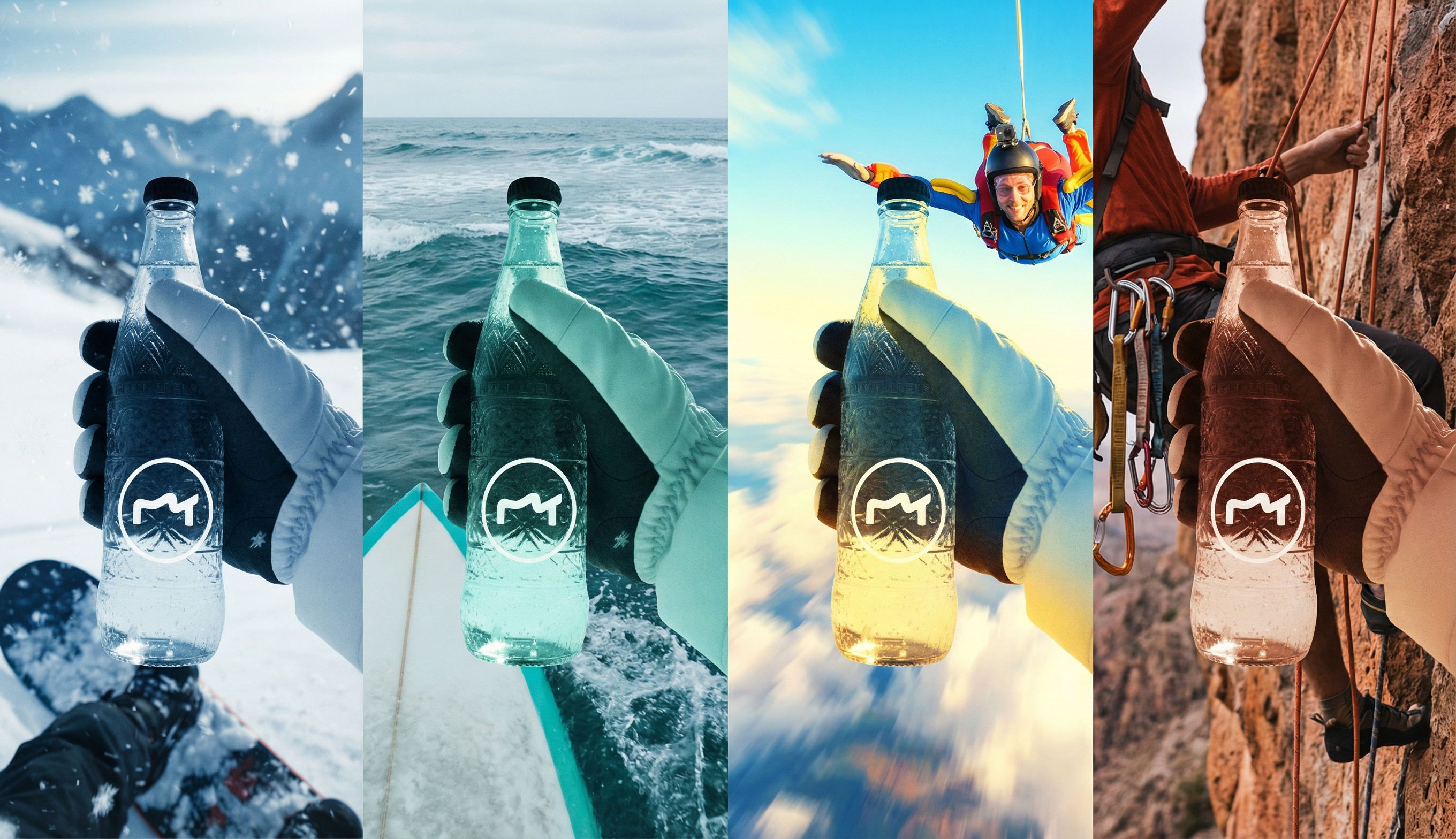 固定构图的4种更换场景的产品演示