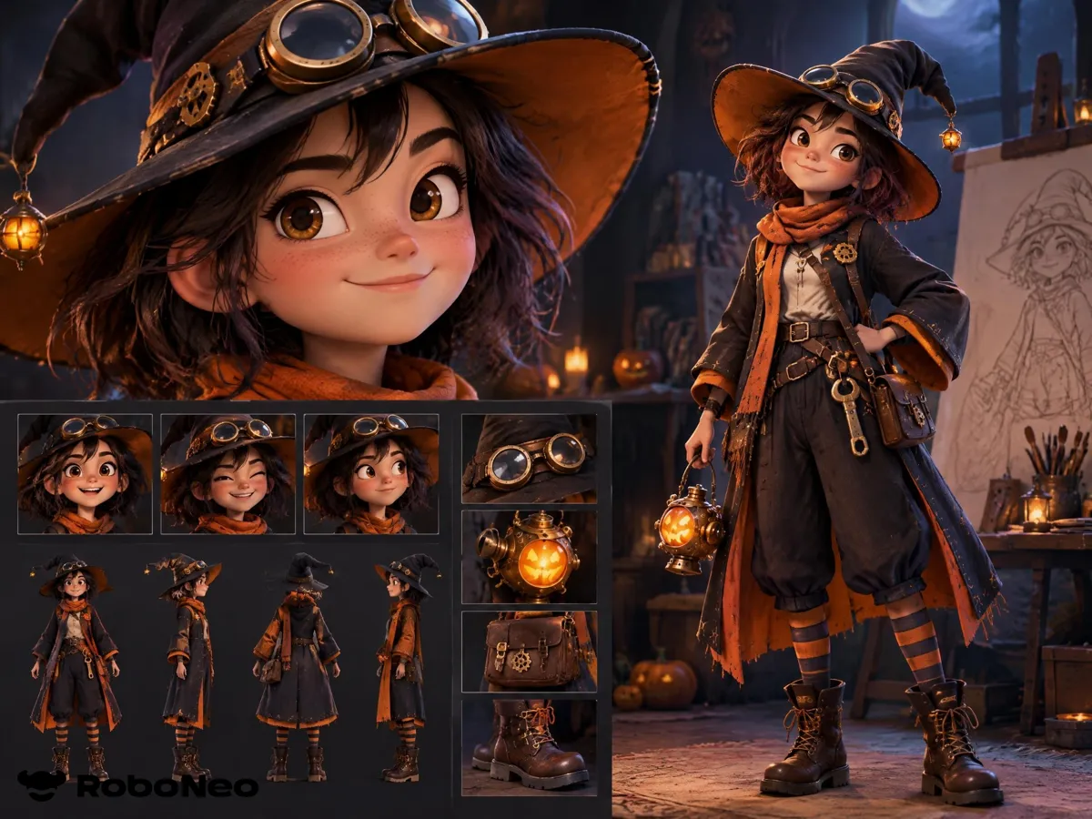 Halloween IP character clips