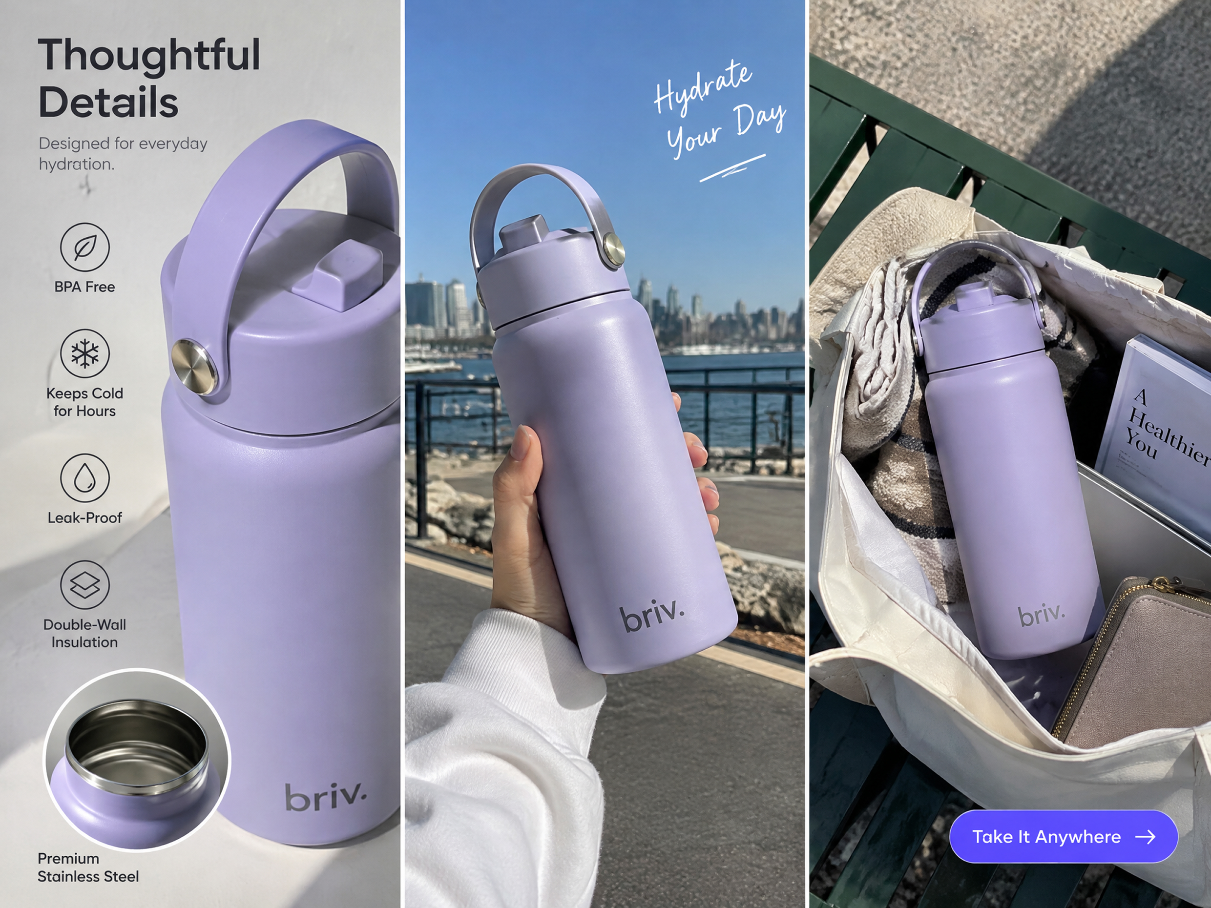 RoboNeo AI Briv Insulated Water Bottle Ad