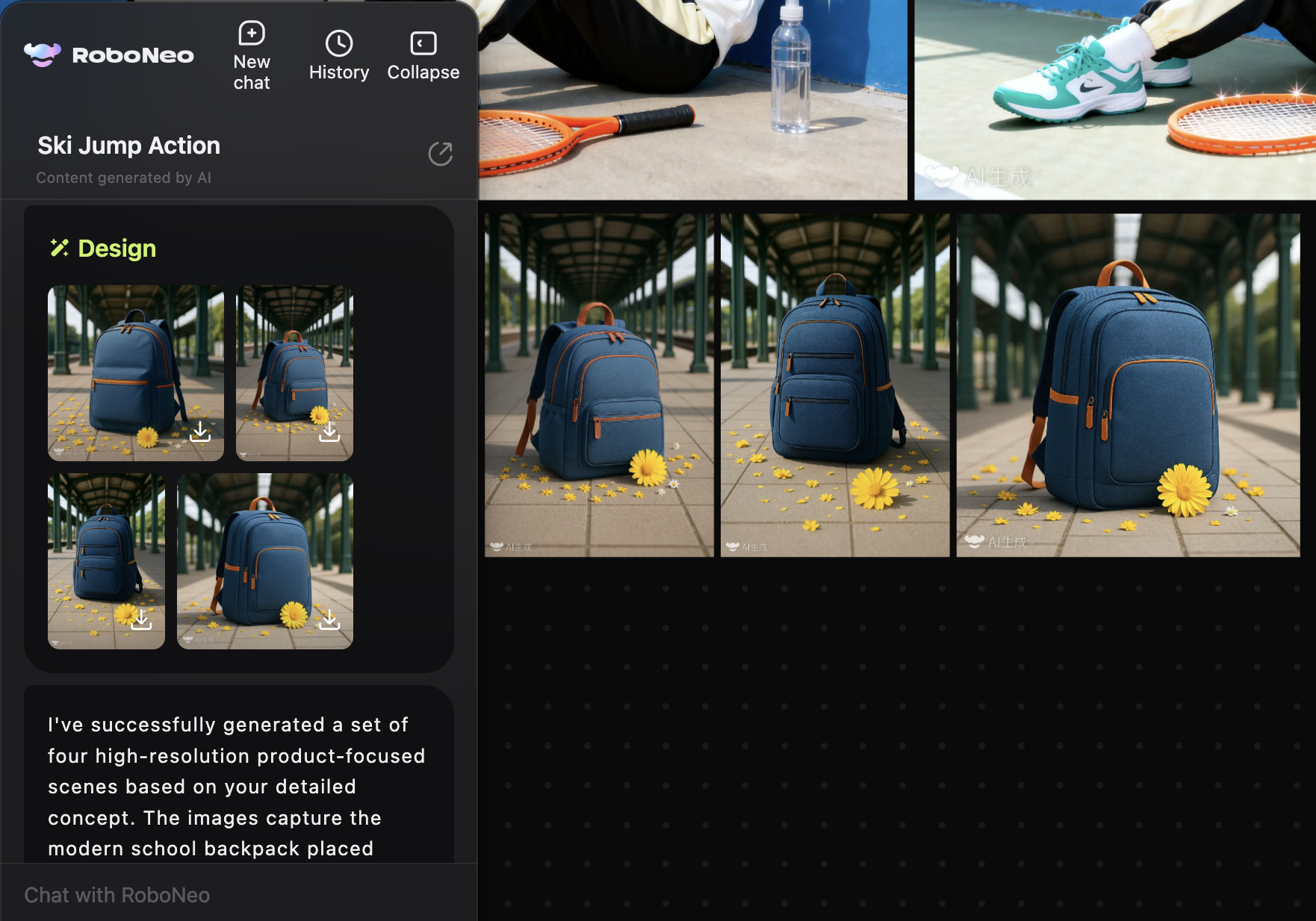 Automatic Editing on Roboneo