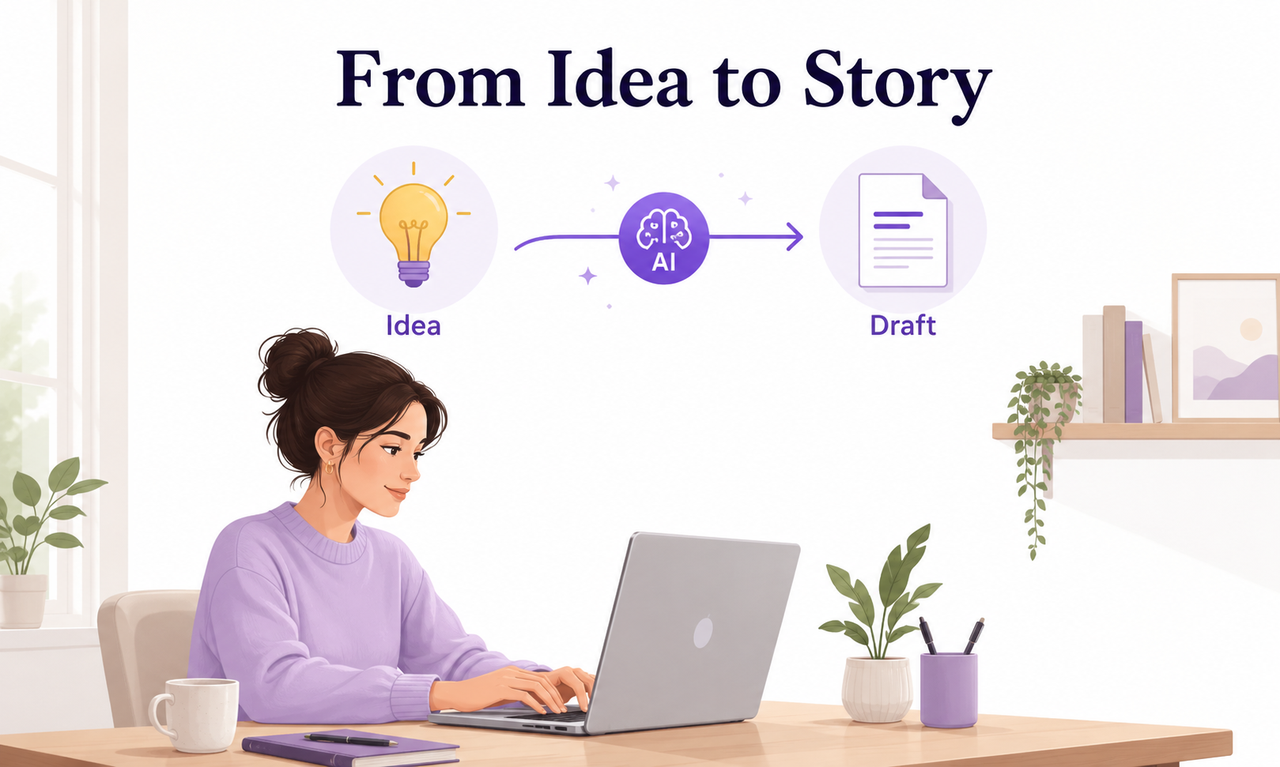 RoboNeo AI Writer: Idea-to-Story Draft.