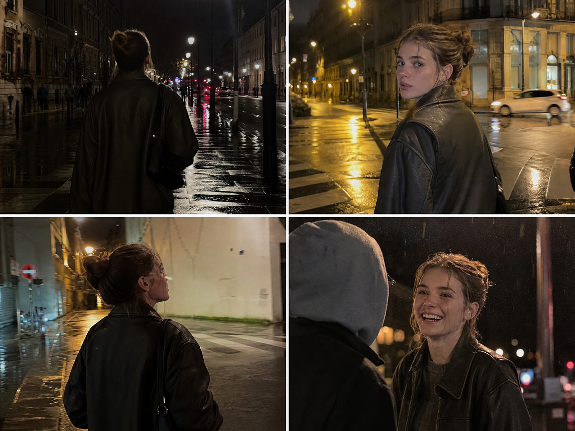RoboNeo AI image generator rainy city story