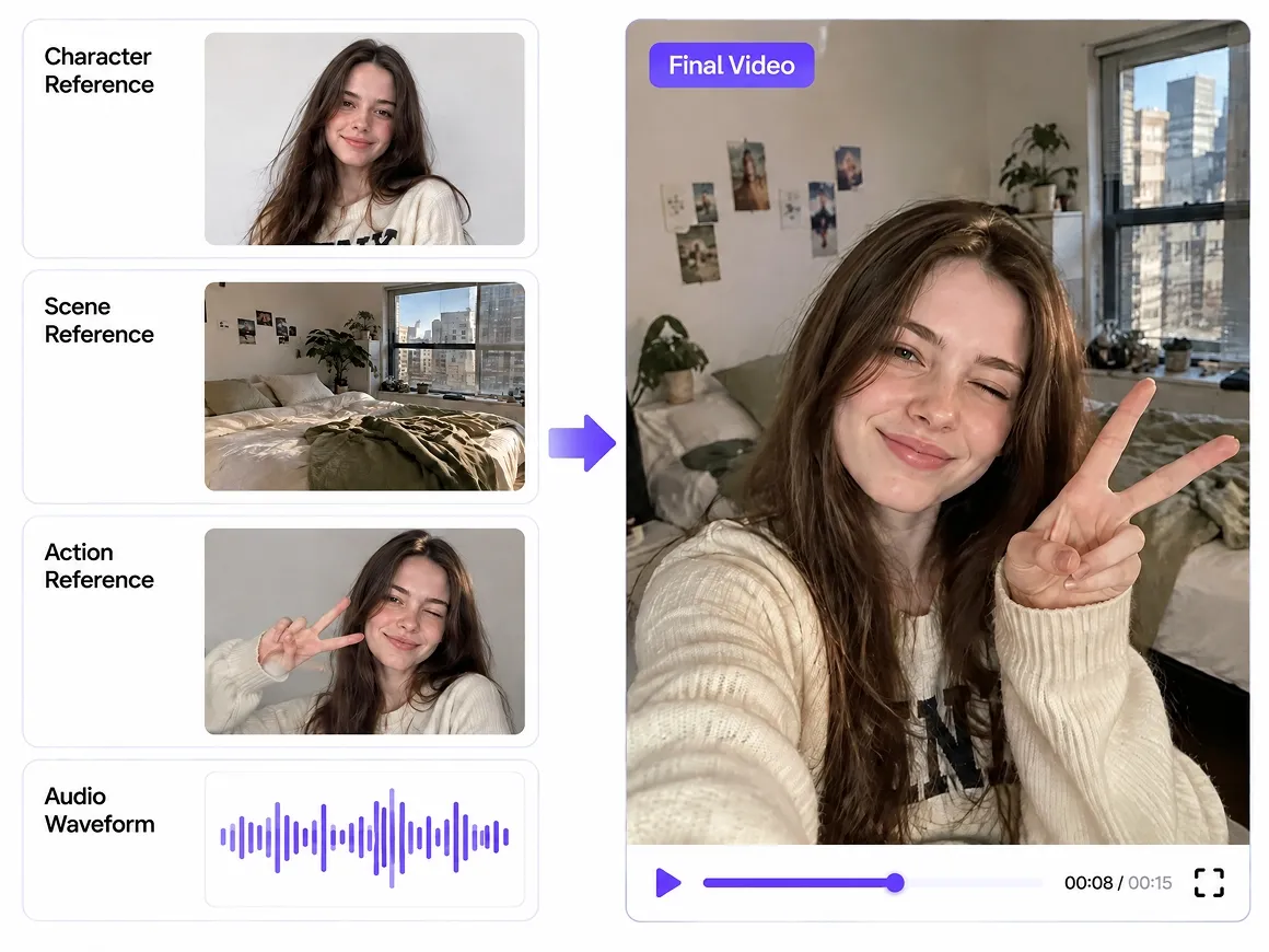 RoboNeo AI video generator reference inputs